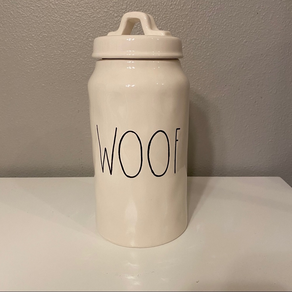 Rae Dunn - Woof - Treat Jar